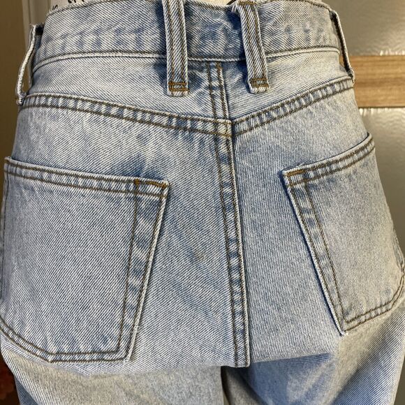 J Galt Shanghai Woman's Jeans Size S Light Wash Relaxed Fit Y2K Classic Designer - Picture 6 of 8